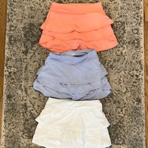 Athletes girl skorts… best summer colors